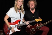 Sammy Hagar and wife Kari before his performance at Cabo Wabo Cantina